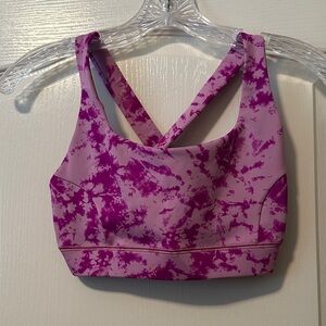 IVL Collective Pink Tie-Dye Sports Bra